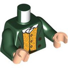 LEGO Dark Green Merry with Medium Dark Flesh Hair Minifig Torso (973 / 76382)