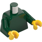 LEGO Mørk grønn Minifigur Overkropp (76382 / 88585)