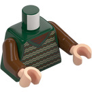 LEGO Verde oscuro Minifigura Torso (973 / 76382)