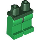 LEGO Dunkelgrün Minifigure Hüften mit Green Beine (30464 / 73200)