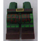 LEGO Dark Green Minifigure Tartan, Dark Green Hips and Dark Brown Legs with decoration (3815)