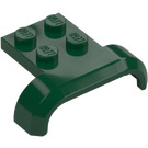 LEGO Dark Green Mudguard Plate 2 x 2 with Shallow Wheel Arch (28326)