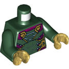 LEGO Donkergroen Mysterio Minifig Torso (973 / 76382)