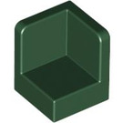 LEGO Dark Green Panel 1 x 1 Corner with Rounded Corners (6231)