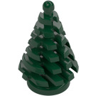 LEGO Mørk grønn Pine Tre (Liten) 3 x 3 x 4 (2435)