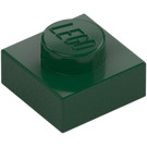 LEGO Dark Green Plate 1 x 1 (3024 / 30008)