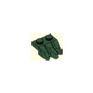 LEGO Dark Green Plate 1 x 2 with 3 Rock Claws (27261)