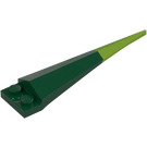 LEGO Verde oscuro Placa 1 x 2 con Flexible Lima Tip (61406)