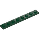 LEGO Dark Green Plate 1 x 8 (3460)