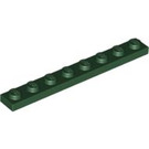 LEGO Dark Green Plate 1 x 8 (3460)