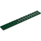 LEGO Vert Foncé assiette 2 x 16 (4282)