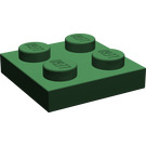 LEGO Vert foncé assiette 2 x 2 (3022 / 94148)