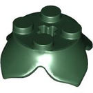 LEGO Dark Green Plate 2 x 2 with 4 Petals (15469)