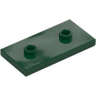 LEGO Mørkegrøn Plade 2 x 4 med 2 knops (65509)