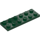 LEGO Donkergroen Plaat 2 x 6 (3795)