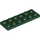LEGO Dark Green Plate 2 x 6 (3795)