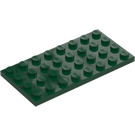 LEGO Mørkegrøn Plade 4 x 8 (3035)