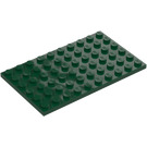 LEGO Mørkegrøn Plade 6 x 10 (3033)