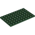 LEGO Dark Green Plate 6 x 10 (3033)