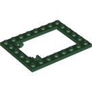 LEGO Dunkelgrün Platte 6 x 8 Trap Tür Rahmen Flush Pin Holders (92107)