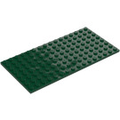 LEGO Vert Foncé assiette 8 x 16 (92438)