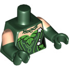 LEGO Mørk grønn Poison Ivy med Mørk grønn Drakt Minifigur Overkropp (973 / 16360)