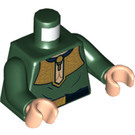 LEGO Donkergroen Ras Al Ghul Minifig Torso (973 / 76382)