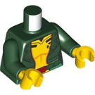 LEGO Dunkelgrün Rogue Minifig Torso (973 / 76382)