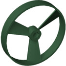 LEGO Dark Green Rotor with Ring without Code on Side (50899)