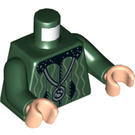 LEGO Mørkegrøn Salazar Slytherin Minifig Torso (973 / 76382)