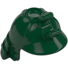 LEGO Verde oscuro Samurai Casco con Clip y Largo Visera (65037 / 98128)