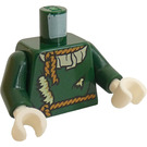 LEGO Tmavě zelená Scarecrow Minifigurka Trup (973 / 76382)