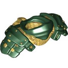 LEGO Dark Green Shoulder Armour with Pearl Gold (4923)