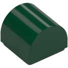 LEGO Dark Green Slope 1 x 1 Curved (49307)