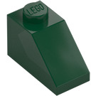 LEGO Verde oscuro Con pendiente 1 x 2 (45°) (3040 / 6270)