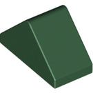 LEGO Dark Green Slope 1 x 2 (45°) Double with Inside Stud Holder (3044)