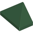 LEGO Verde scuro Pendenza 1 x 2 (45°) Triplo con barra interna (3048)