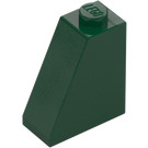 LEGO Verde oscuro Con pendiente 1 x 2 x 2 (65°) (60481)