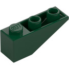 LEGO Donkergroen Helling 1 x 3 (25°) Omgekeerd (4287)