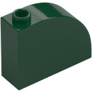 LEGO Verde scuro Pendenza 1 x 3 x 2 Curvo (33243)