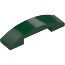 LEGO Dark Green Slope 1 x 4 Curved Double (93273)