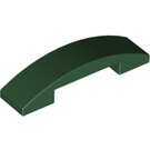LEGO Dark Green Slope 1 x 4 Curved Double (93273)