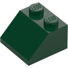 LEGO Mörkgrön Backe 2 x 2 (45°) (3039 / 6227)