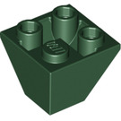 LEGO Vert foncé Pente 2 x 2 (45°) Inversé (3676)