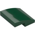 LEGO Dark Green Slope 2 x 2 Curved (15068)