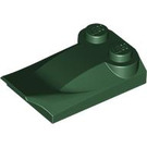 LEGO Dark Green Slope 2 x 3 x 0.7 Curved with Wing (47456 / 55015)