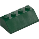 LEGO Dark Green Slope 2 x 4 (45°) with Rough Surface (3037)