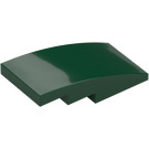 LEGO Dark Green Slope 2 x 4 Curved (93606)