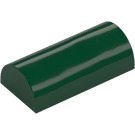 LEGO Dark Green Slope 2 x 4 Curved with Groove (6192 / 30337)