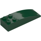 LEGO Dark Green Slope 2 x 6 Curved (44126)